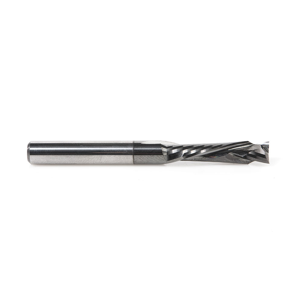 Amana Tool 46170-DLC CNC Solid Carbide Diamond-Like Carbon (DLC) Coated Compression Spiral 1/4 D x 7/8 CH x 1/4 SHK x 2-1/2 Inch Long Router Bit